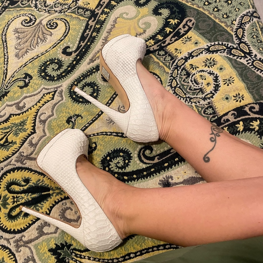 Giuseppe Zanotti Python Leather Animal Print Stil… - image 5